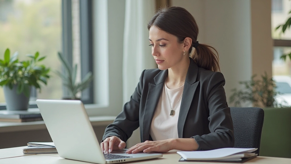 Молодая женщина планирует финансовые инвестиции с ноутбуком и блокнотом